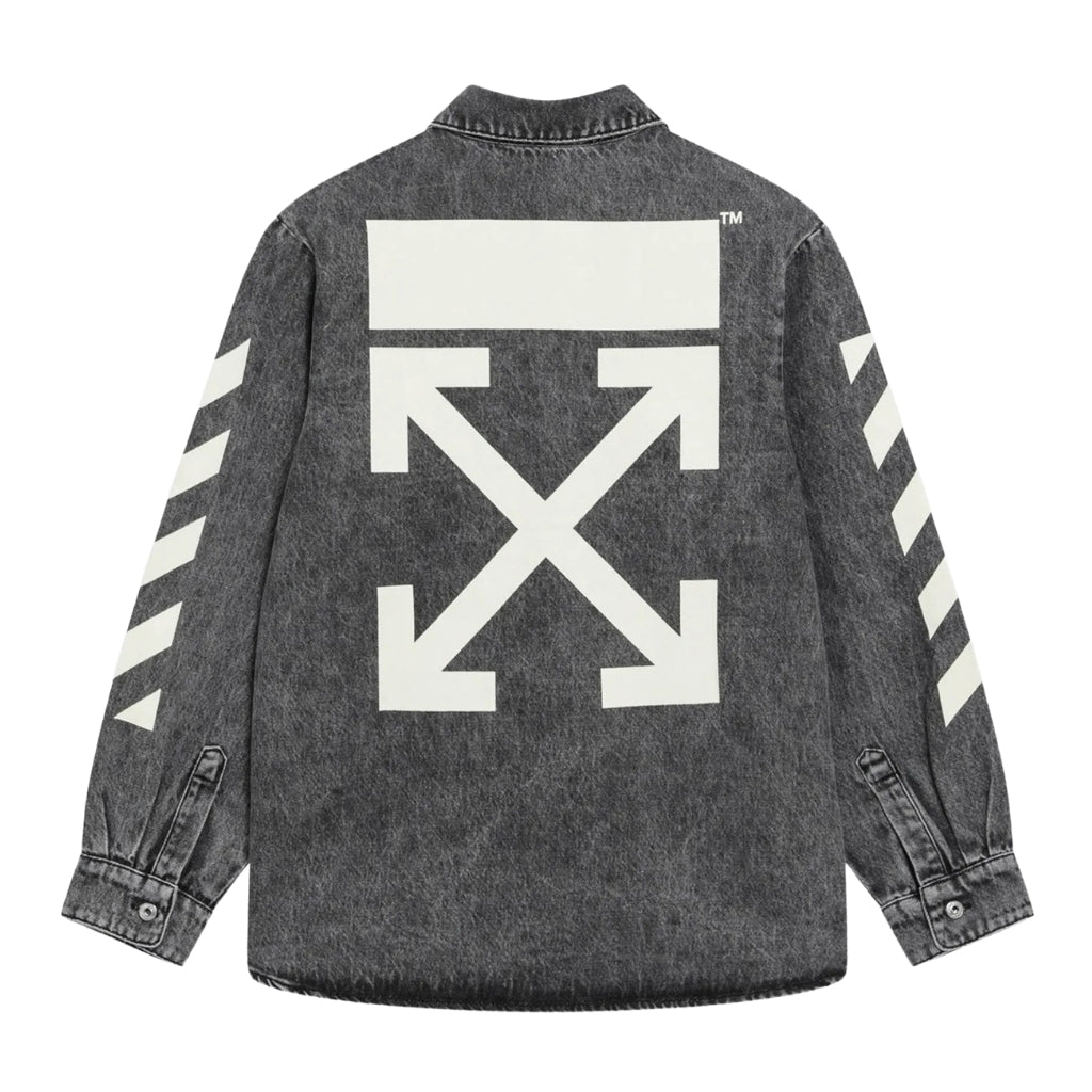 Off-White Kids Classic Arrow Tab Denim Shirt