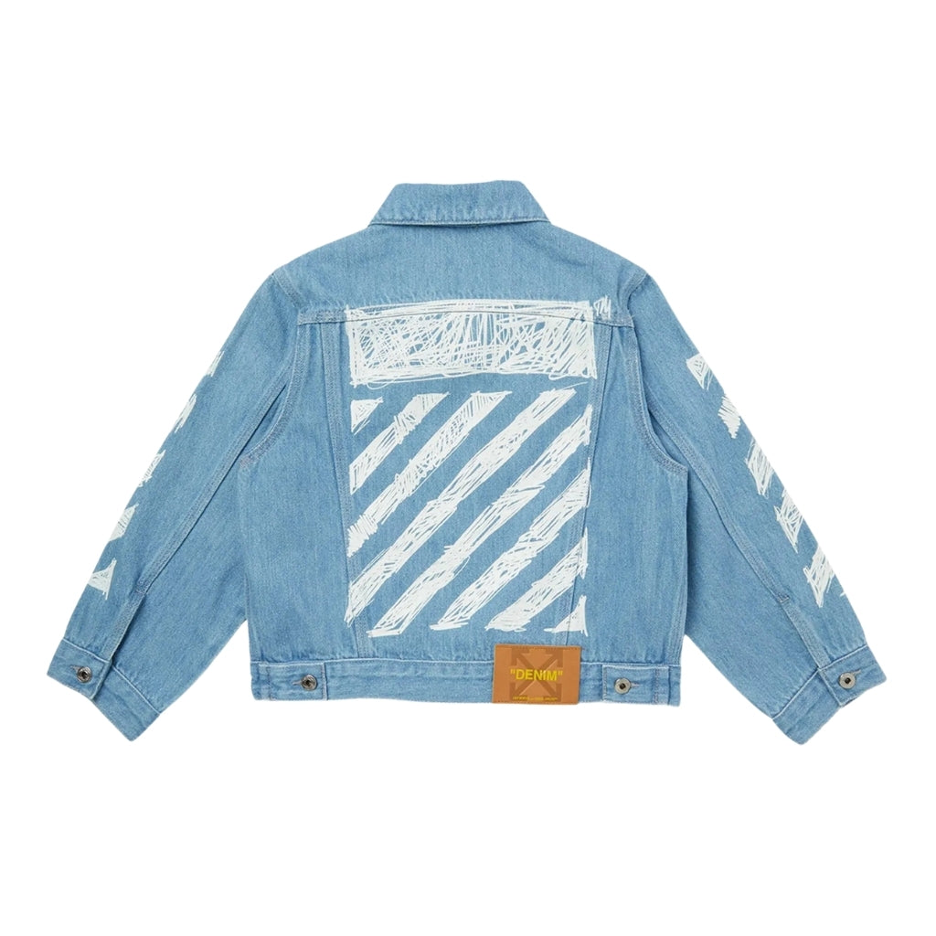 Off-White Kids Diag Sketch Denim Jacket