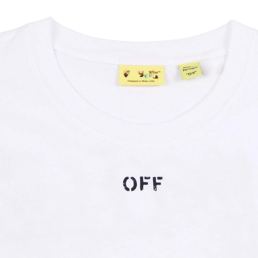 Off-White Kids Diag Watercolor Tee S/S