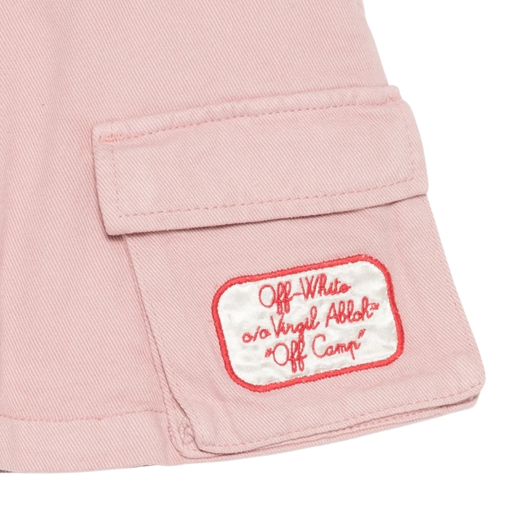 Off-White Kids Satin Patch Cargo Skirt