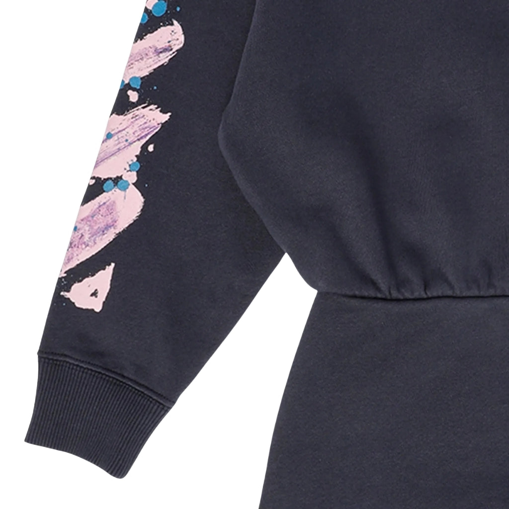 Off-White Kids Diag Splat Hoodie Dress