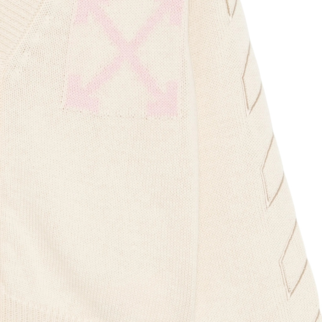 Off-White Kids Arrow Diag Knit Cardigan