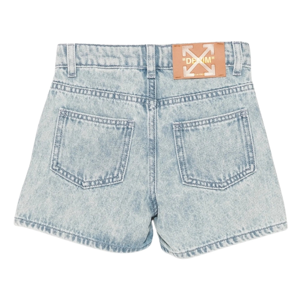 Off-White Kids Bookish Denim Shorts