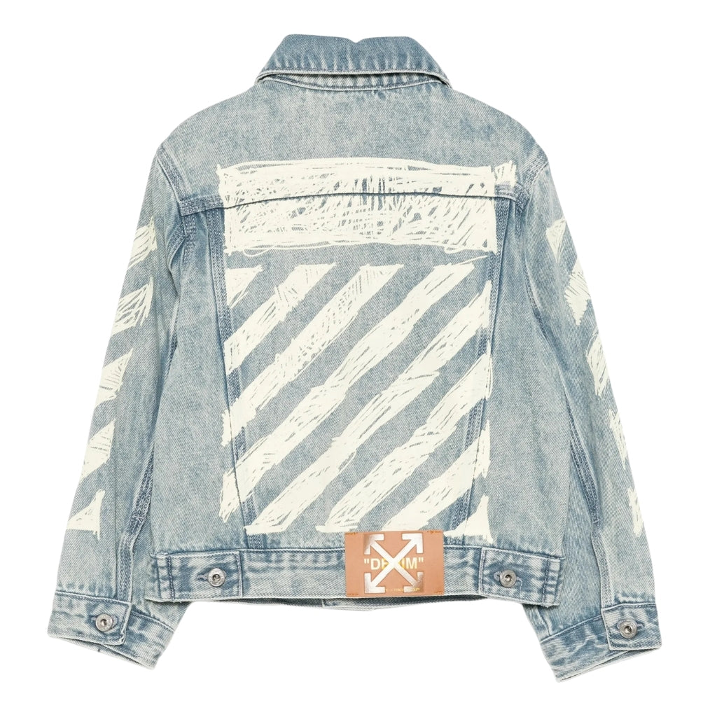 Off-White Kids Diag Sketch Denim Jacket
