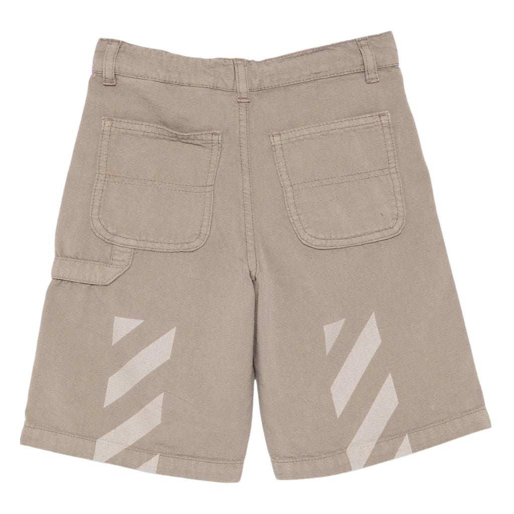Off-White Kids OW Camping Patch Worker Shorts