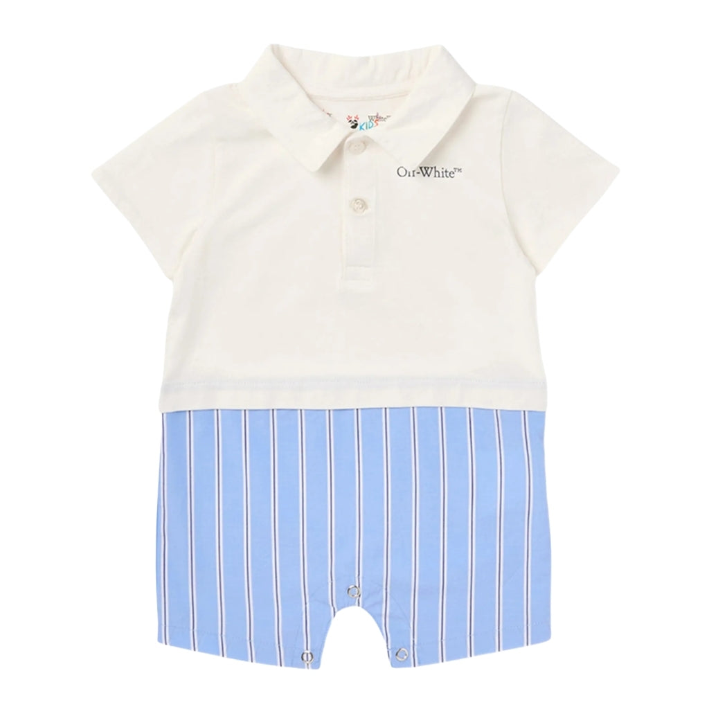 Off-White Kids Bookish Mix Romper S/S
