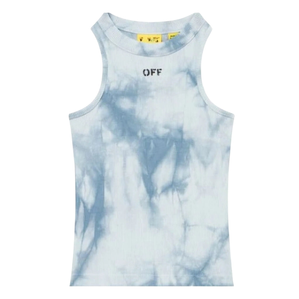 Off-White Kids Off Stamp Tie-Dye Rib Top