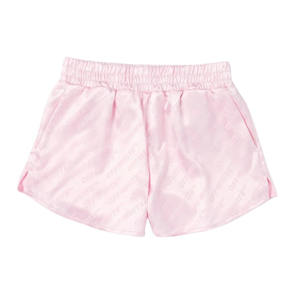 Off-White Kids Jacquard Off Satin Shorts