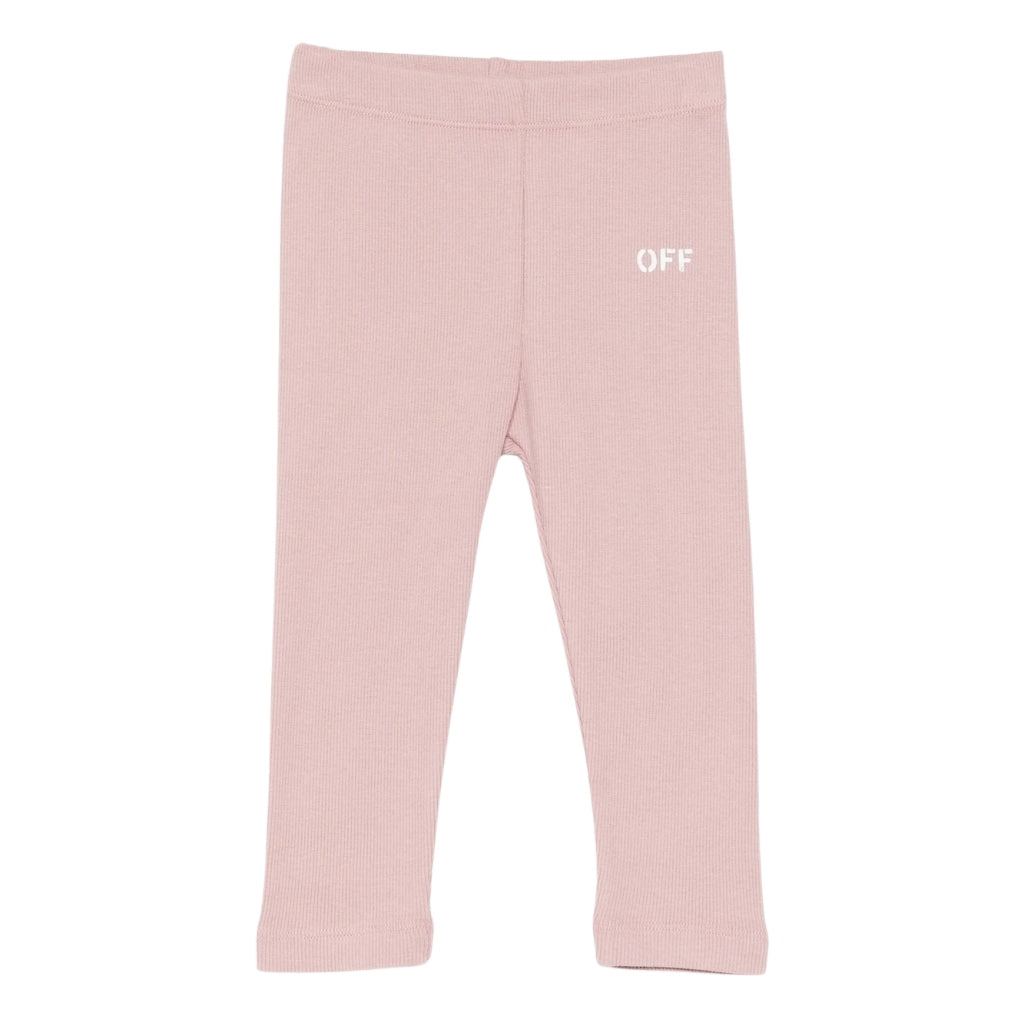 Off-White Kids Off Stamp Rib Leggings