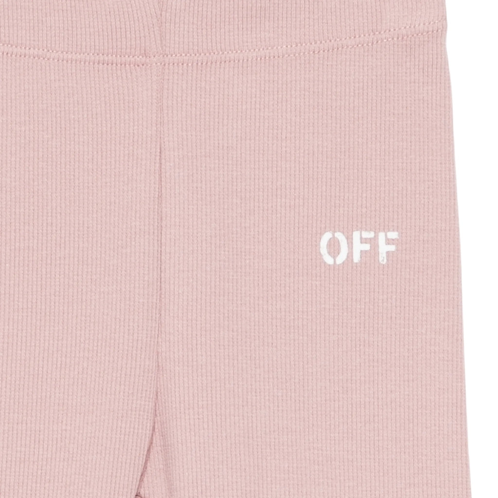 Off-White Kids Off Stamp Rib Leggings