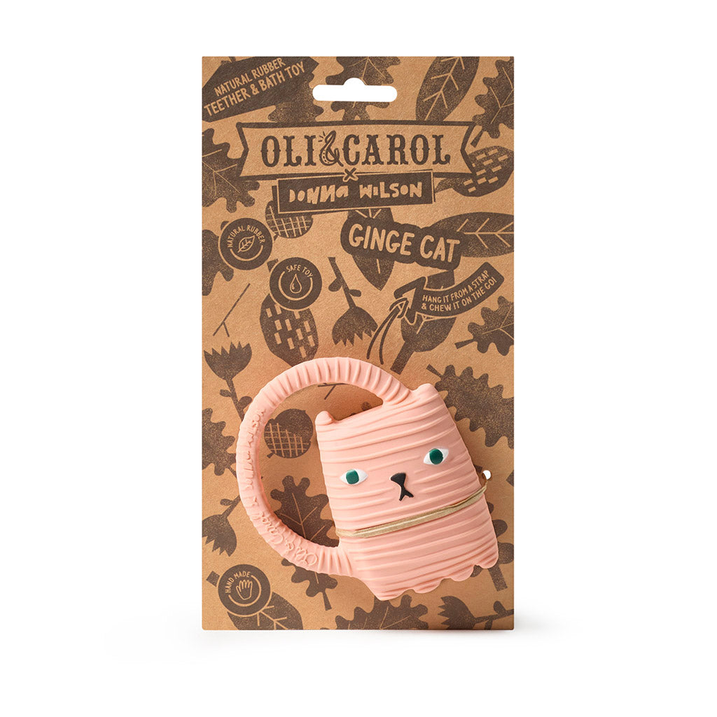 Oli&Carol Ginge Cat Baby Teether