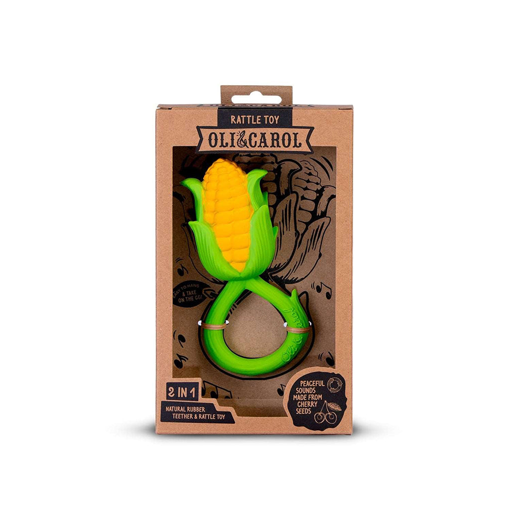 Oli&Carol Corn Rattle Toy