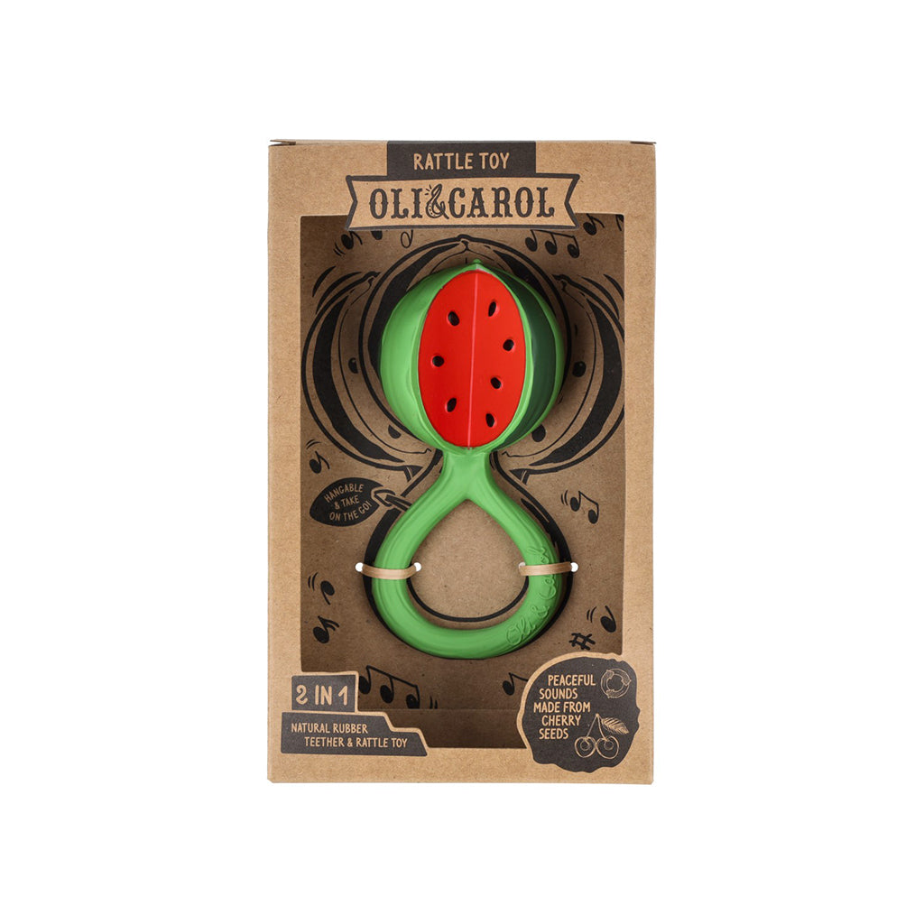 Oli&Carol Watermelon Rattle Toy