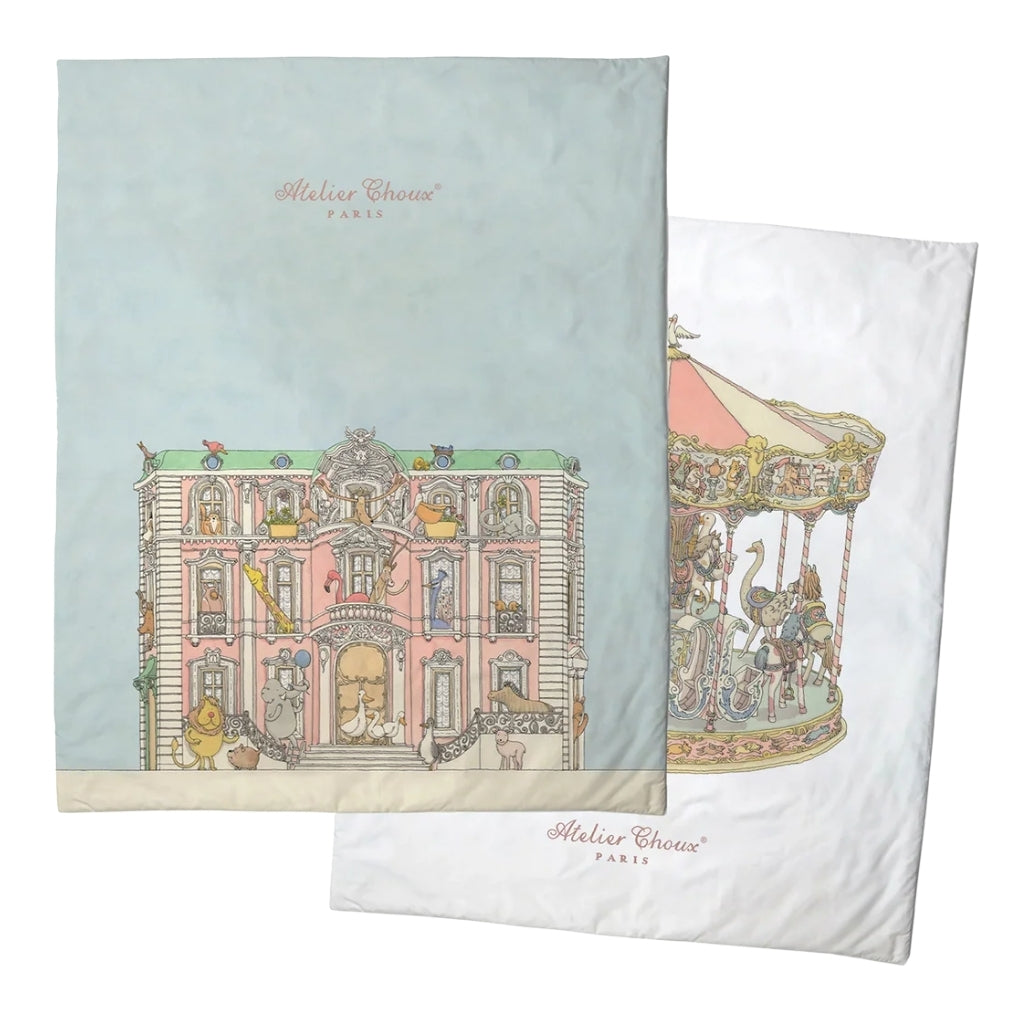 Atelier Choux Reversible Quilt - Monceau / Carousel Pink