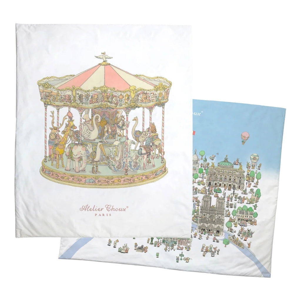 Atelier Choux Reversible Quilt - Paris / Carousel