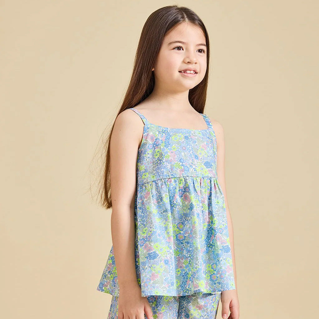Ce Jour-La Coralie Floral Liberty Print Top