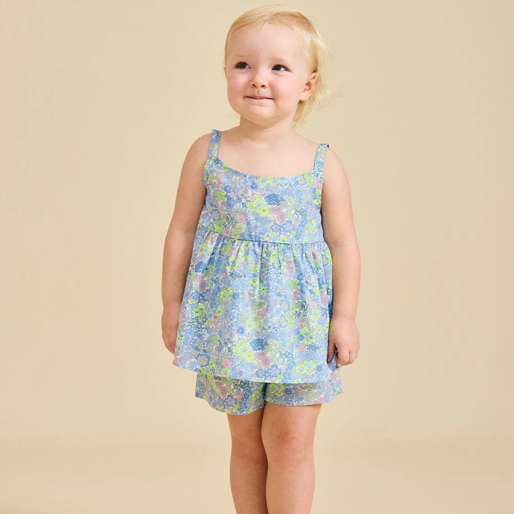 Ce Jour-La Coralie Floral Liberty Print Top