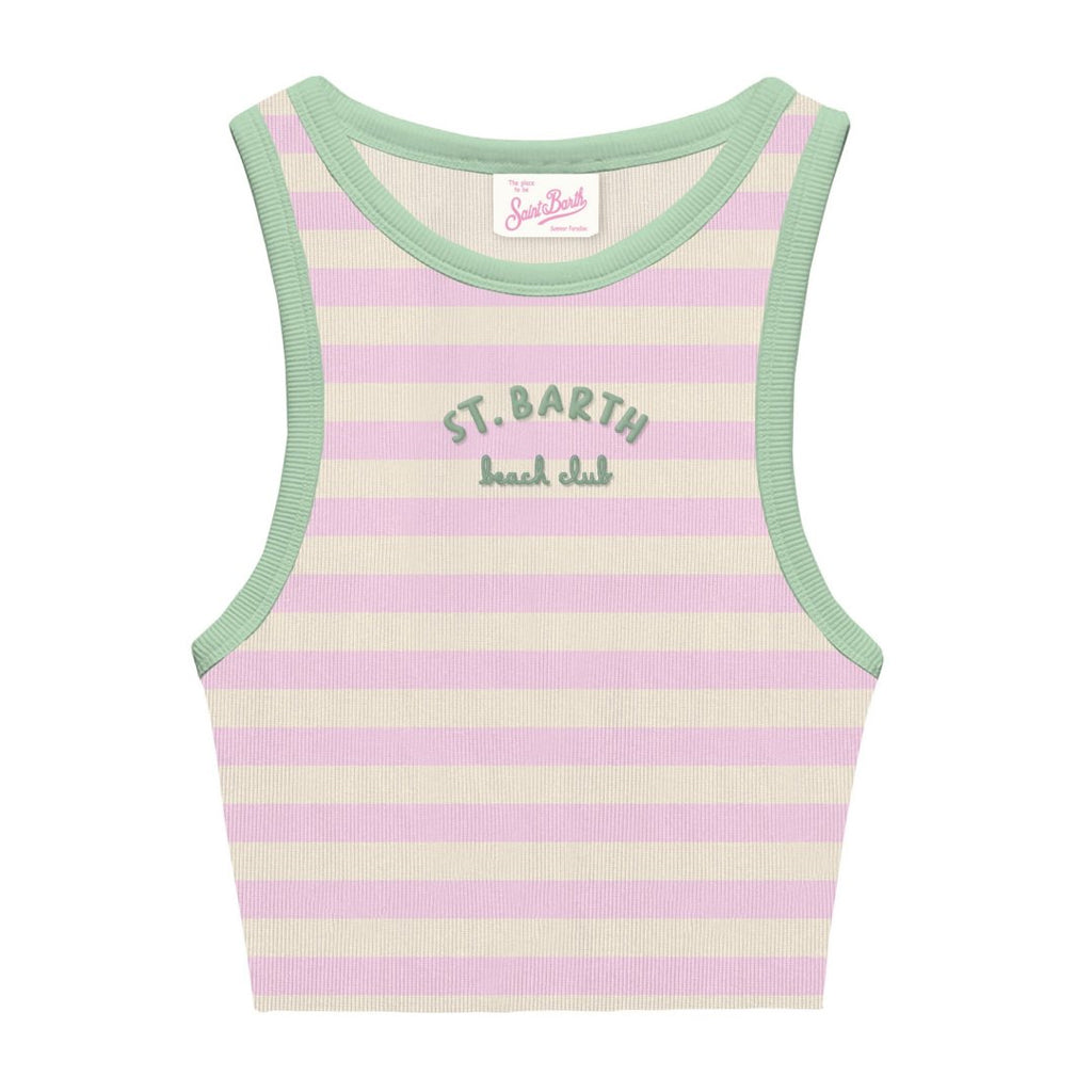MC2 Saint Barth Rib Beach Club Stripes Tank Top
