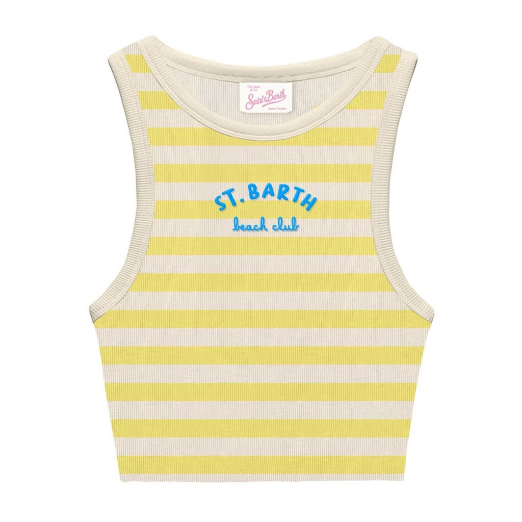 MC2 Saint Barth Rib STB Beach Stripes Tank Top