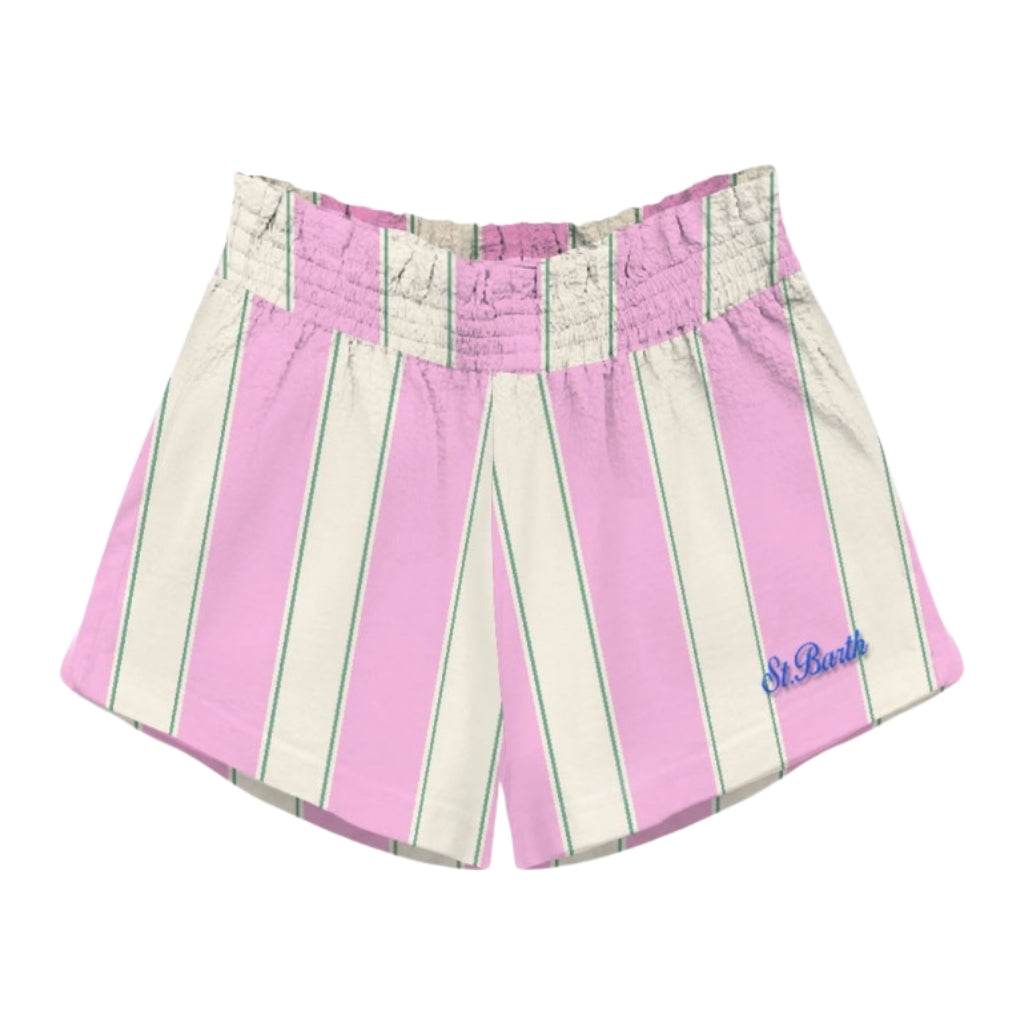MC2 Saint Barth Cotton Sb Beach Stripes Shorts