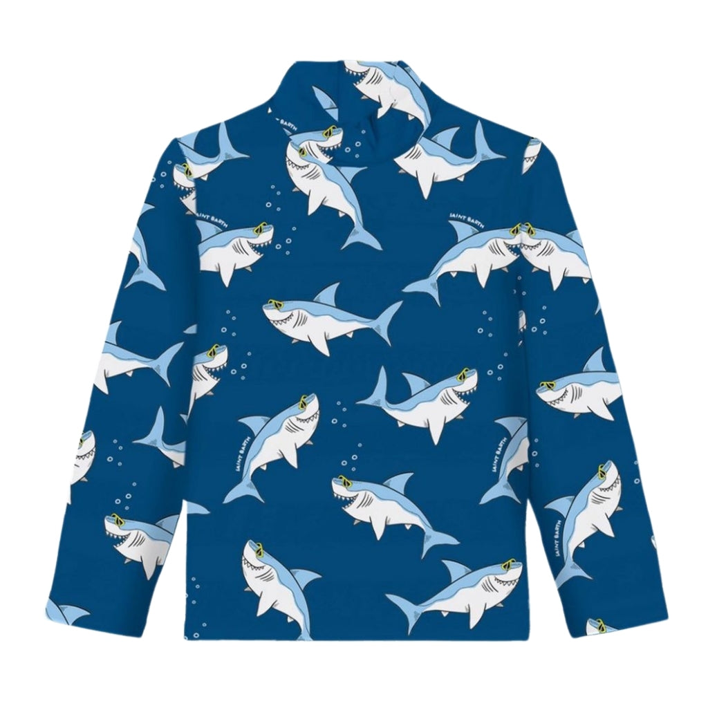 MC2 Saint Barth Shark Guys Rash Vest