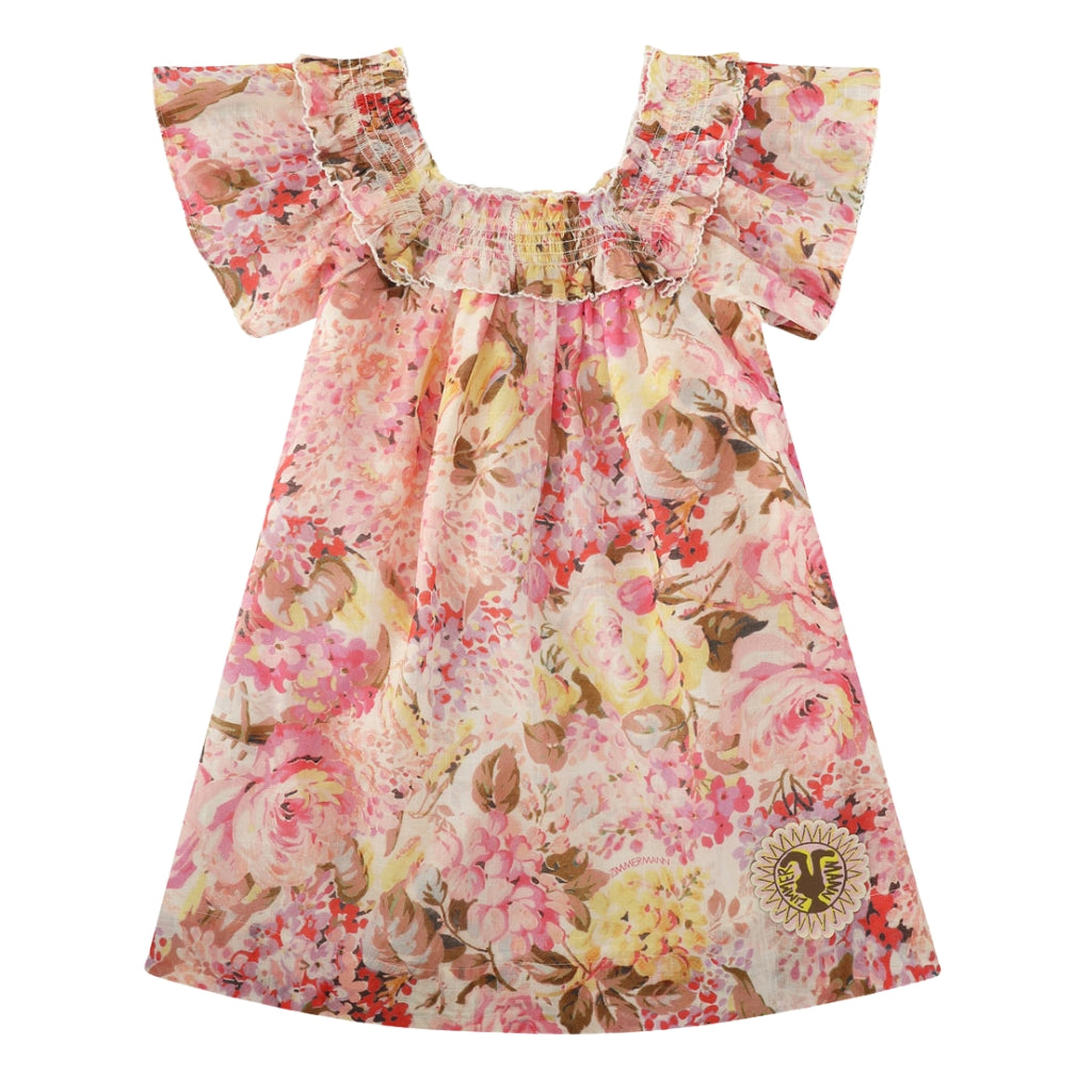 Zimmermann Kids Solstice Kids Shirred Dress