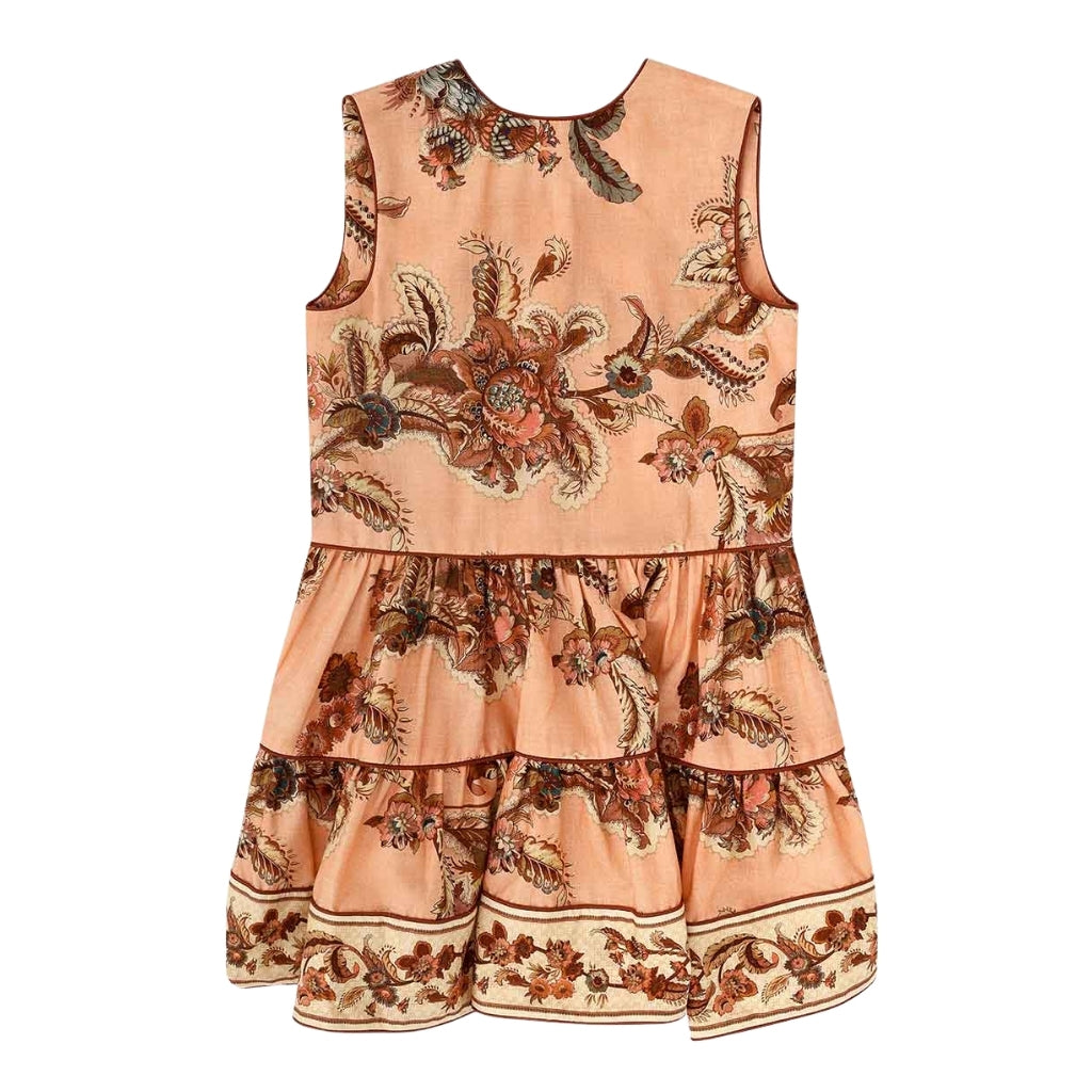 Zimmermann Kids Aster Kids Contrast Hem Dress