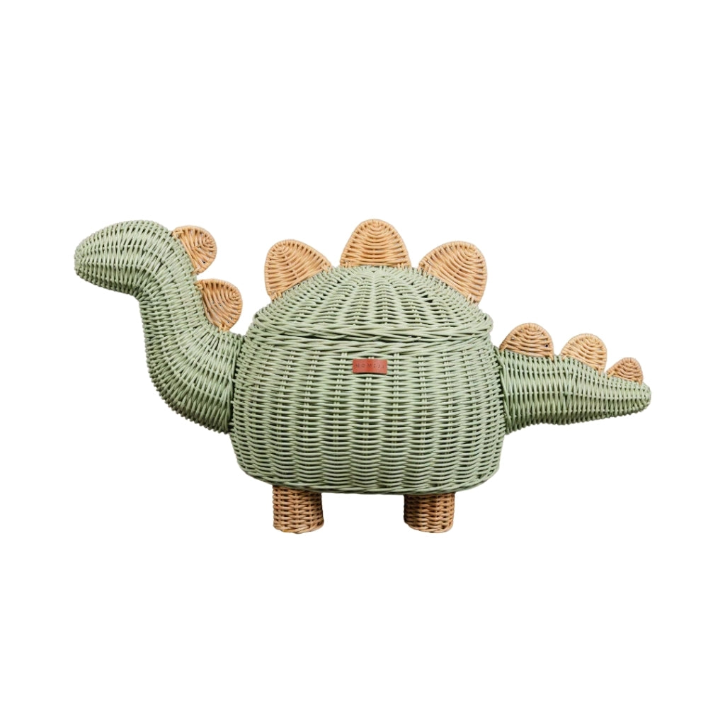 Momiji Dinosaur Basket Mint XL