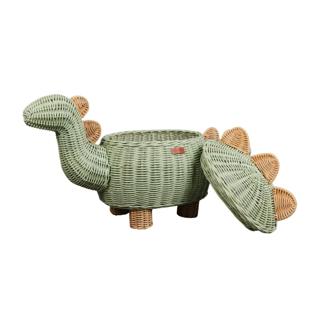 Momiji Dinosaur Basket Mint XL