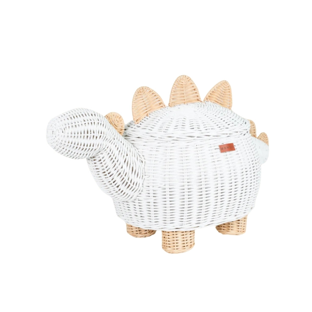 Momiji Dinosaur Basket White
