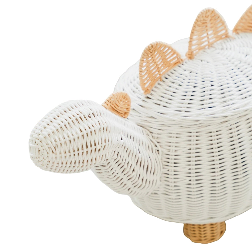 Momiji Dinosaur Basket White