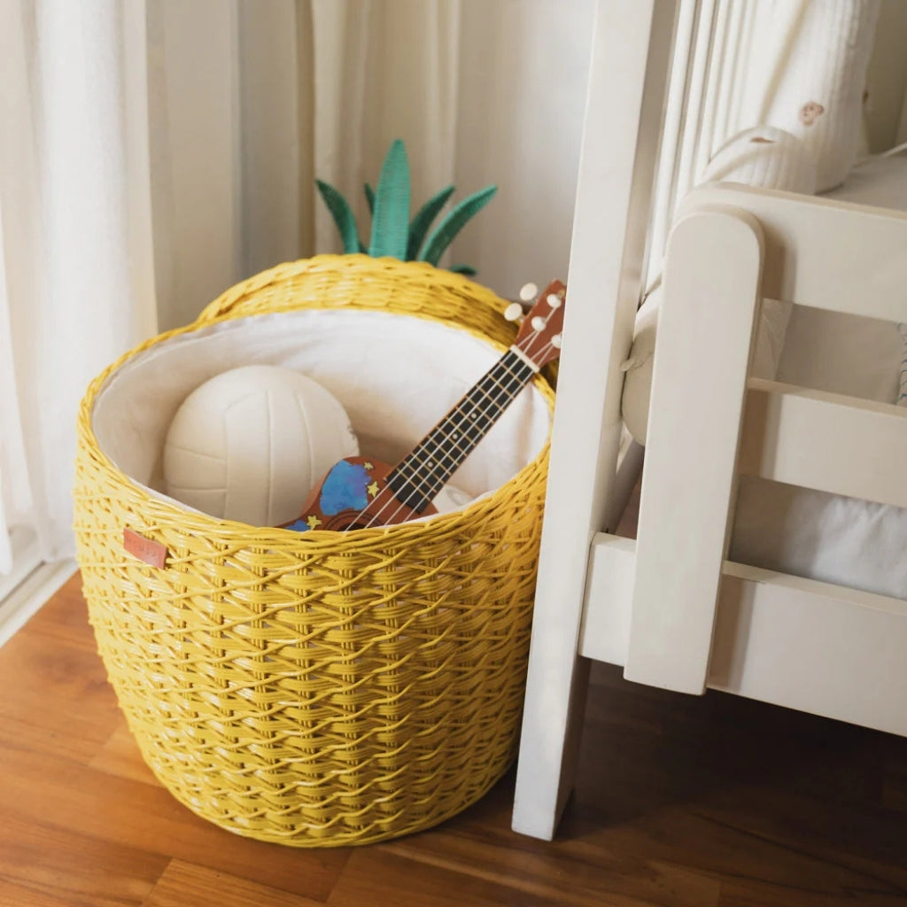 Momiji Pineapple Basket – Large Yellow