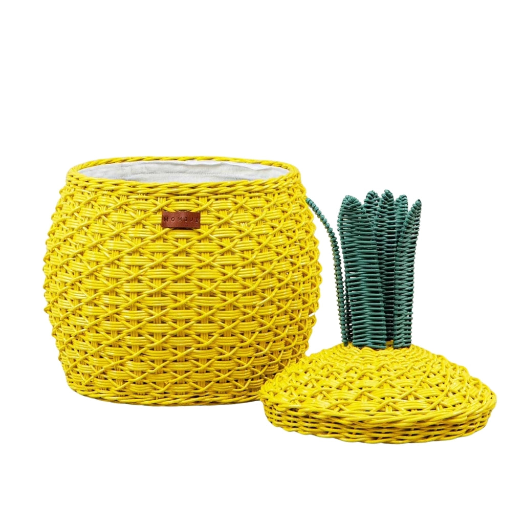 Momiji Pineapple Basket – Medium Yellow