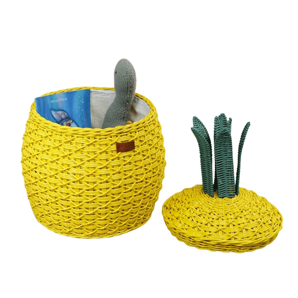 Momiji Pineapple Basket – Medium Yellow
