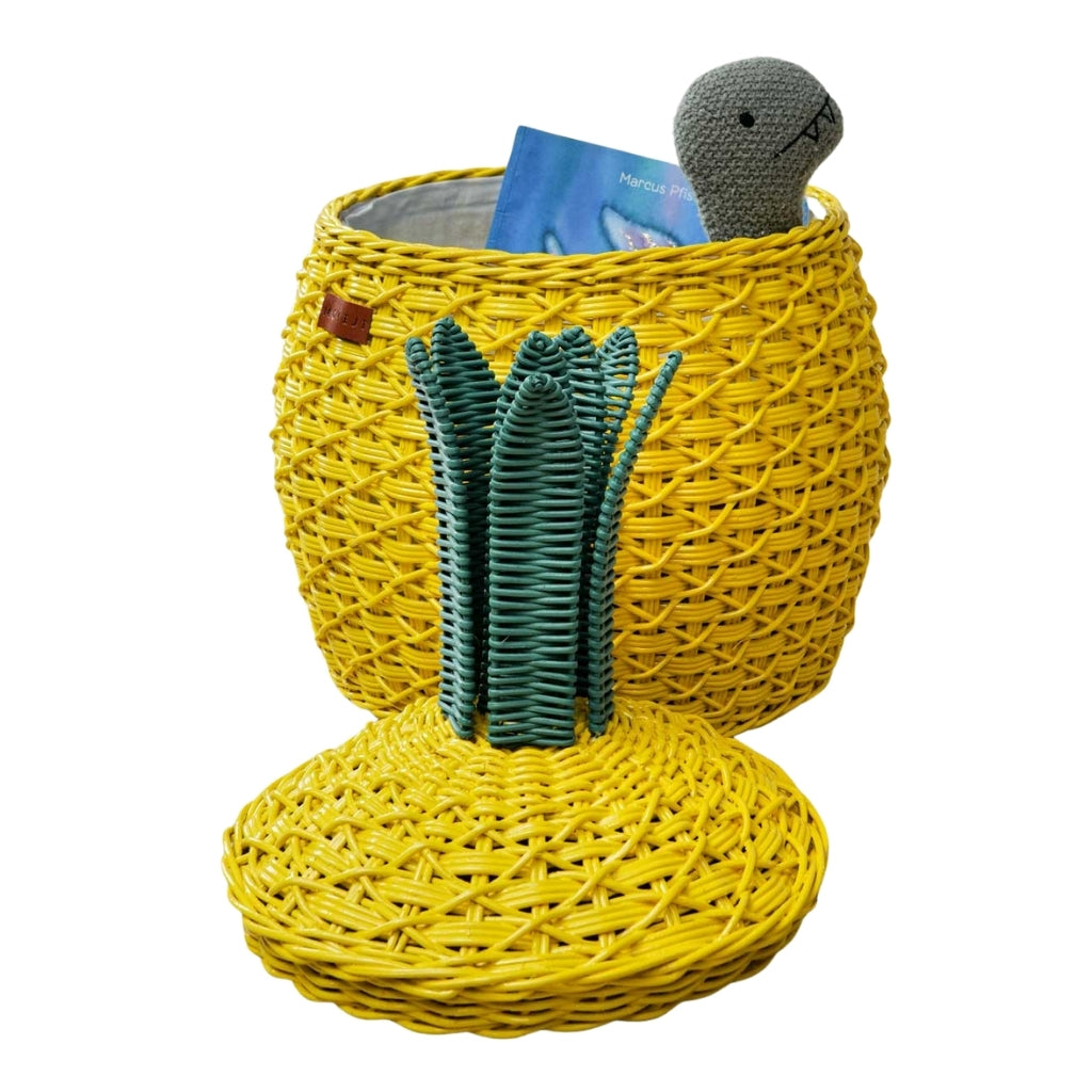 Momiji Pineapple Basket – Medium Yellow