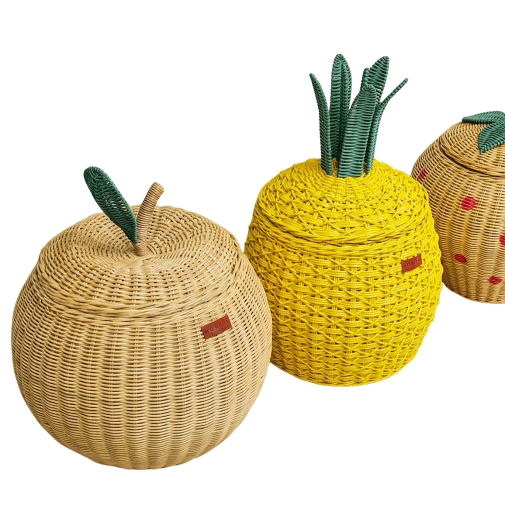 Momiji Pineapple Basket – Medium Yellow