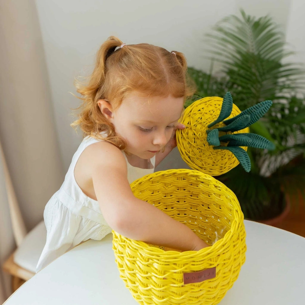 Momiji Pineapple Basket – Small Yellow