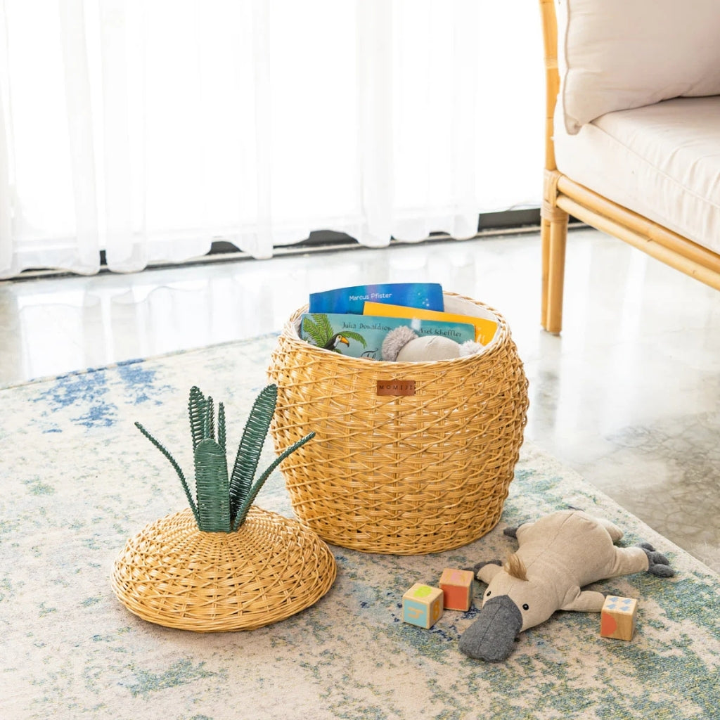 Momiji Pineapple Basket – Medium Natural