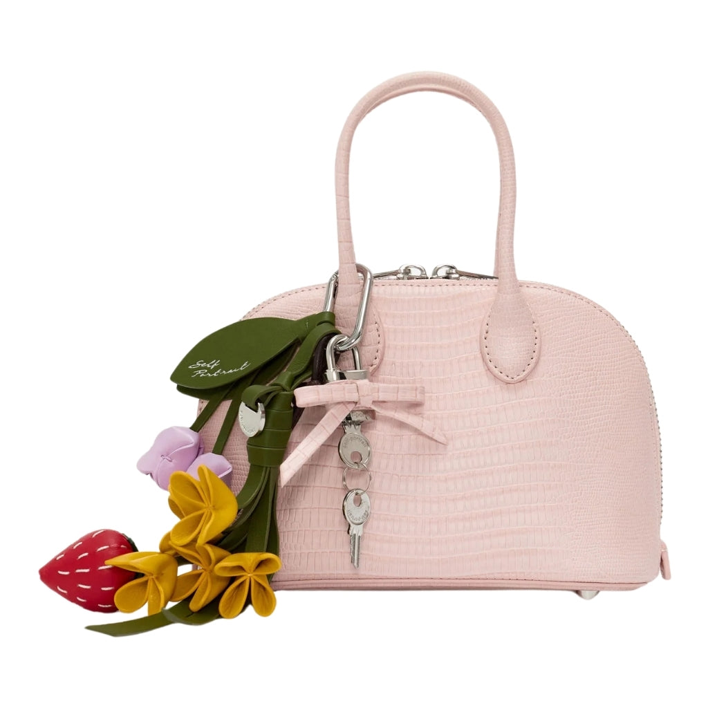 Self Portrait Kids Lizard Leather Toast Mini Bag