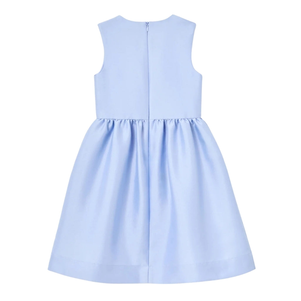Self Portrait Kids Blue Taffeta Sequin Embellished Dress
