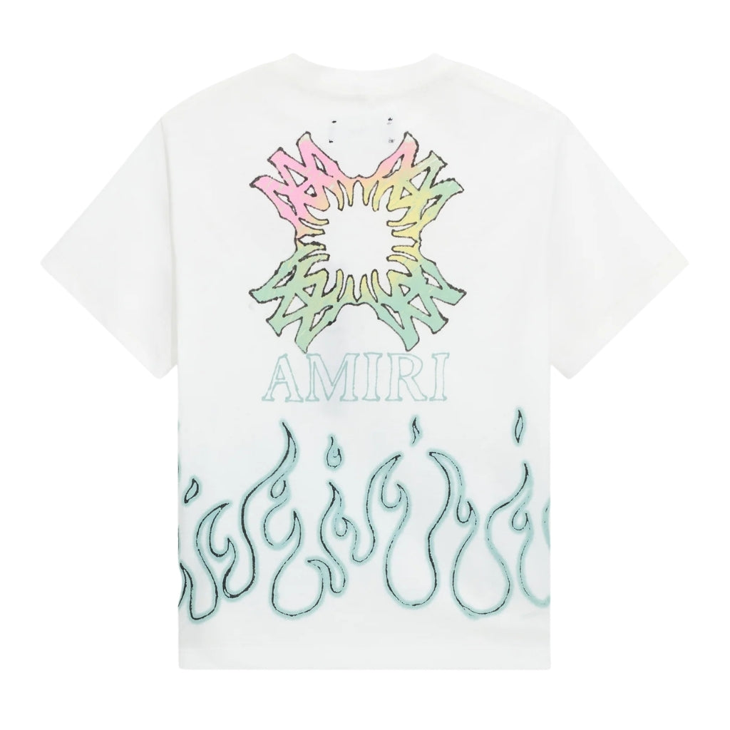 Amiri Kids MA Quad Flames Oversized Tee