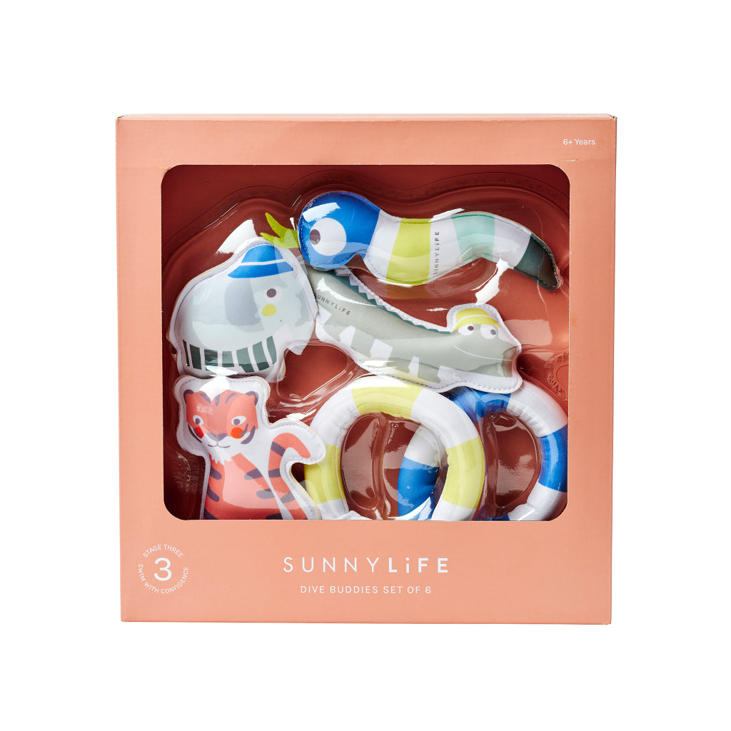 SUNNYLiFE Dive Buddies - Into the Jungle Set of 6