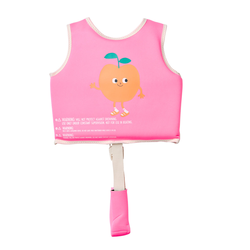 SUNNYLiFE Float Vest 1-2 Poppy the Peach Neon Pink