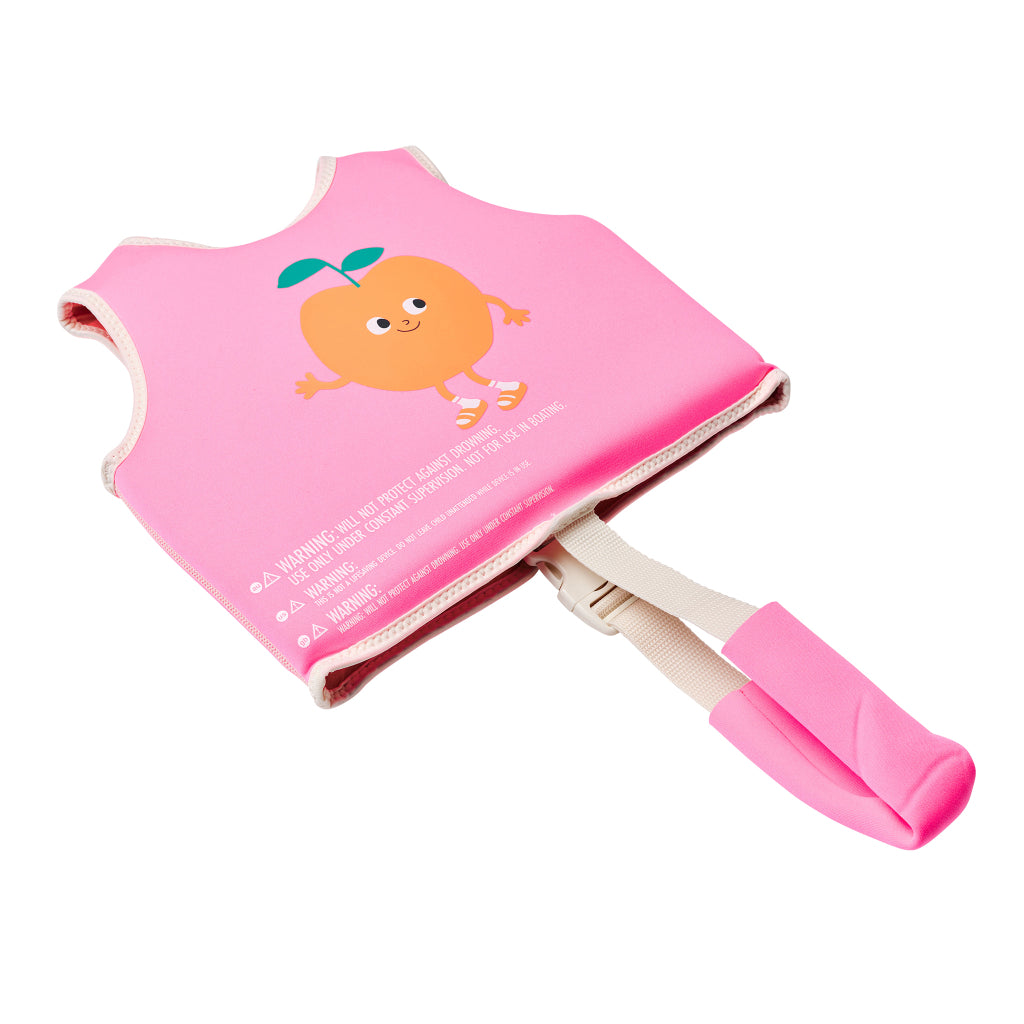 SUNNYLiFE Float Vest 1-2 Poppy the Peach Neon Pink