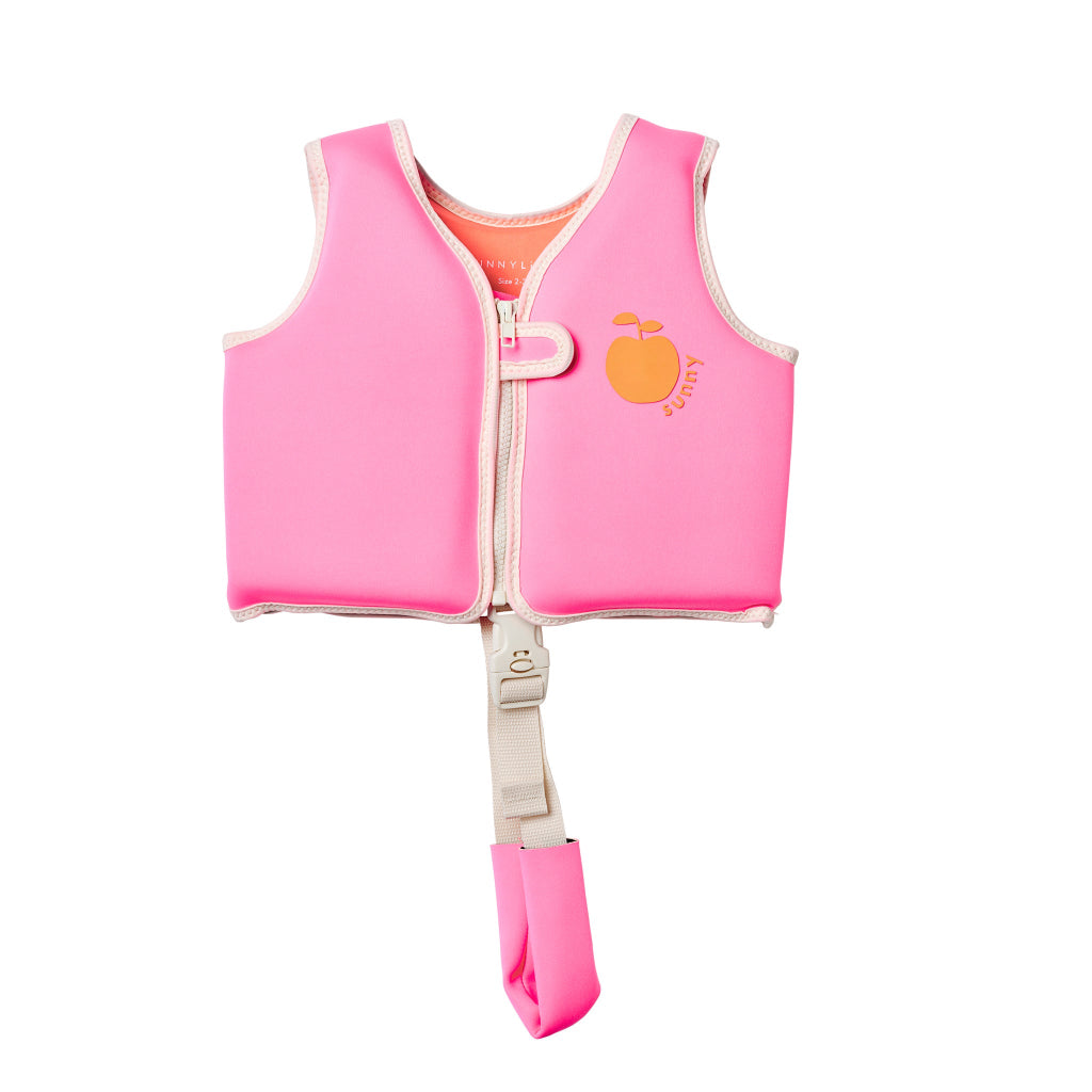 SUNNYLiFE Float Vest 2-3 Poppy the Peach Neon Pink