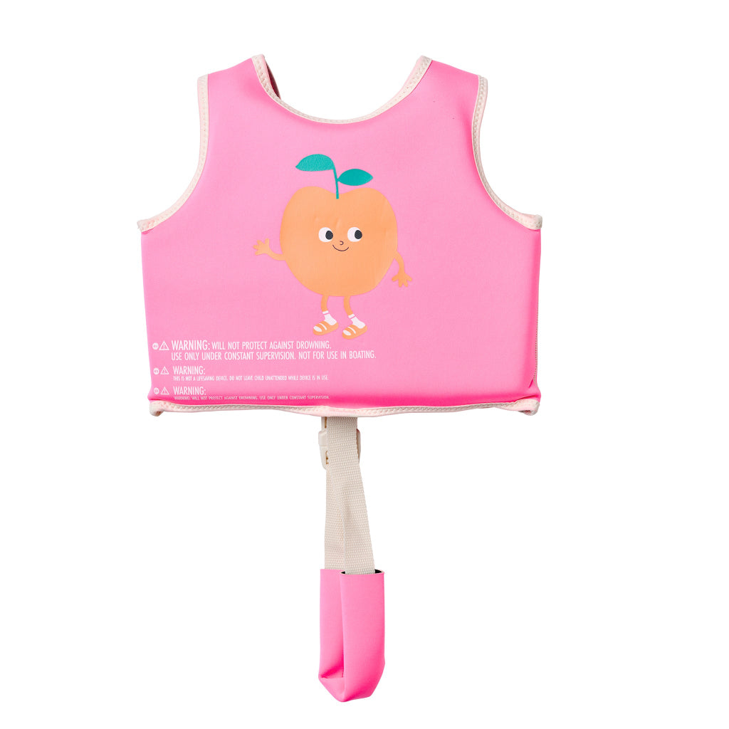 SUNNYLiFE Float Vest 2-3 Poppy the Peach Neon Pink