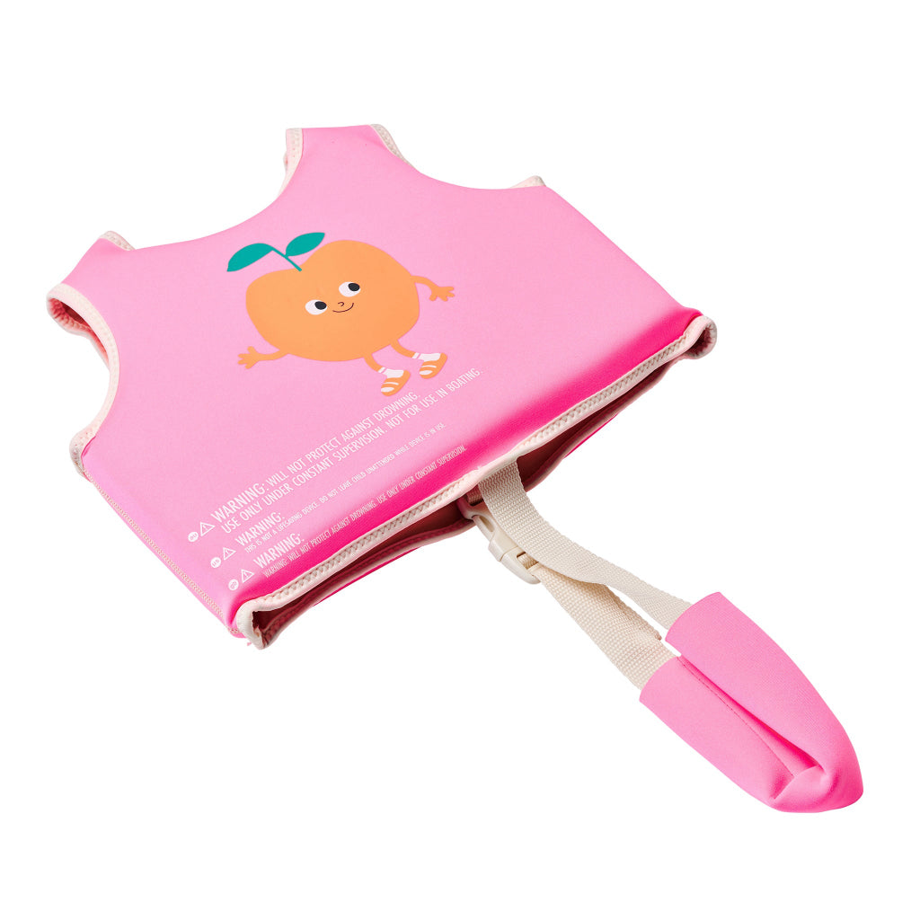 SUNNYLiFE Float Vest 2-3 Poppy the Peach Neon Pink