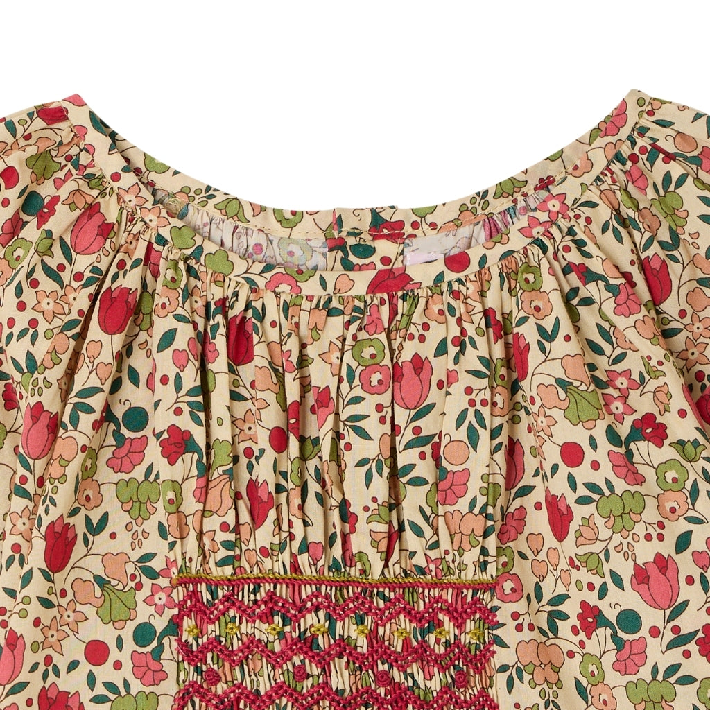 Bonpoint Poldie Smocked Blouse