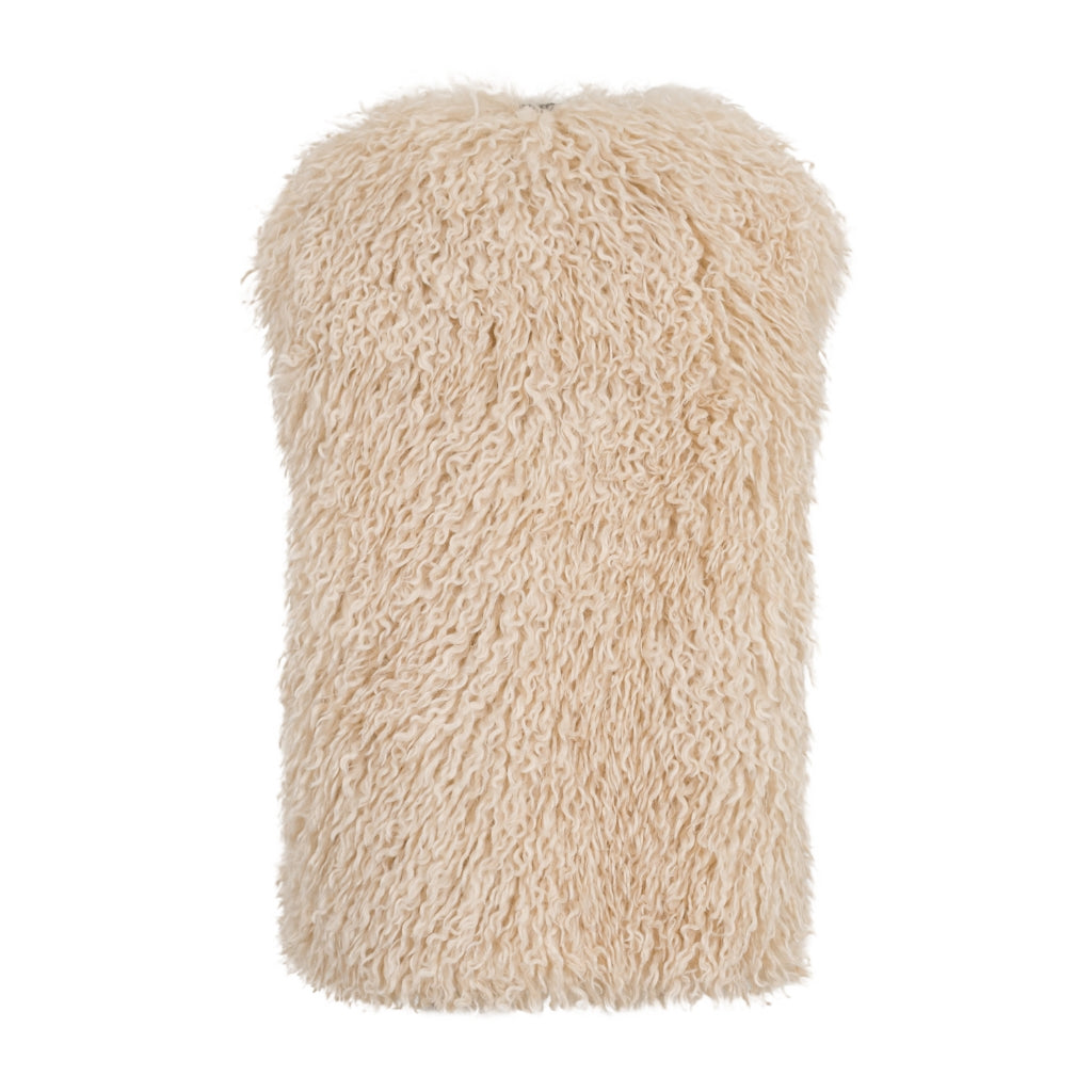 Balmain Kids Faux Shearling Gilet