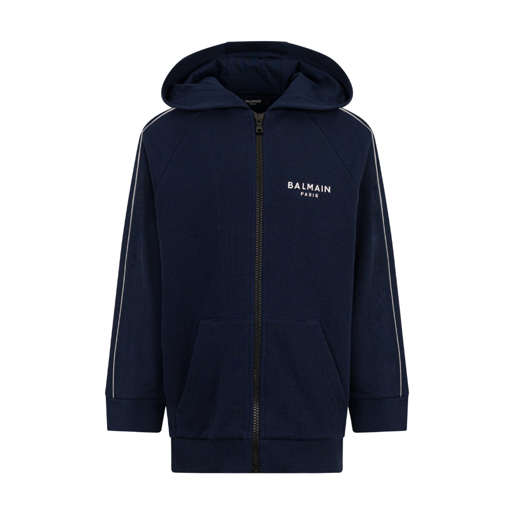 Balmain Kids Hooded Cardigan